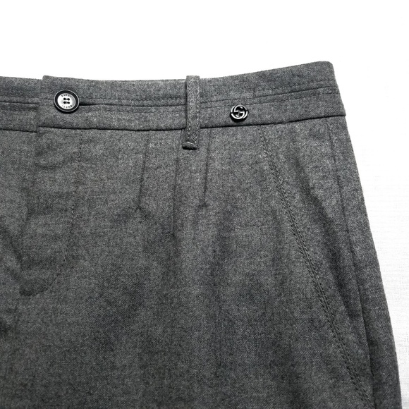 Gucci Wool and Cashmere Gray Pencil Skirt 44 8 - Picture 2 of 7